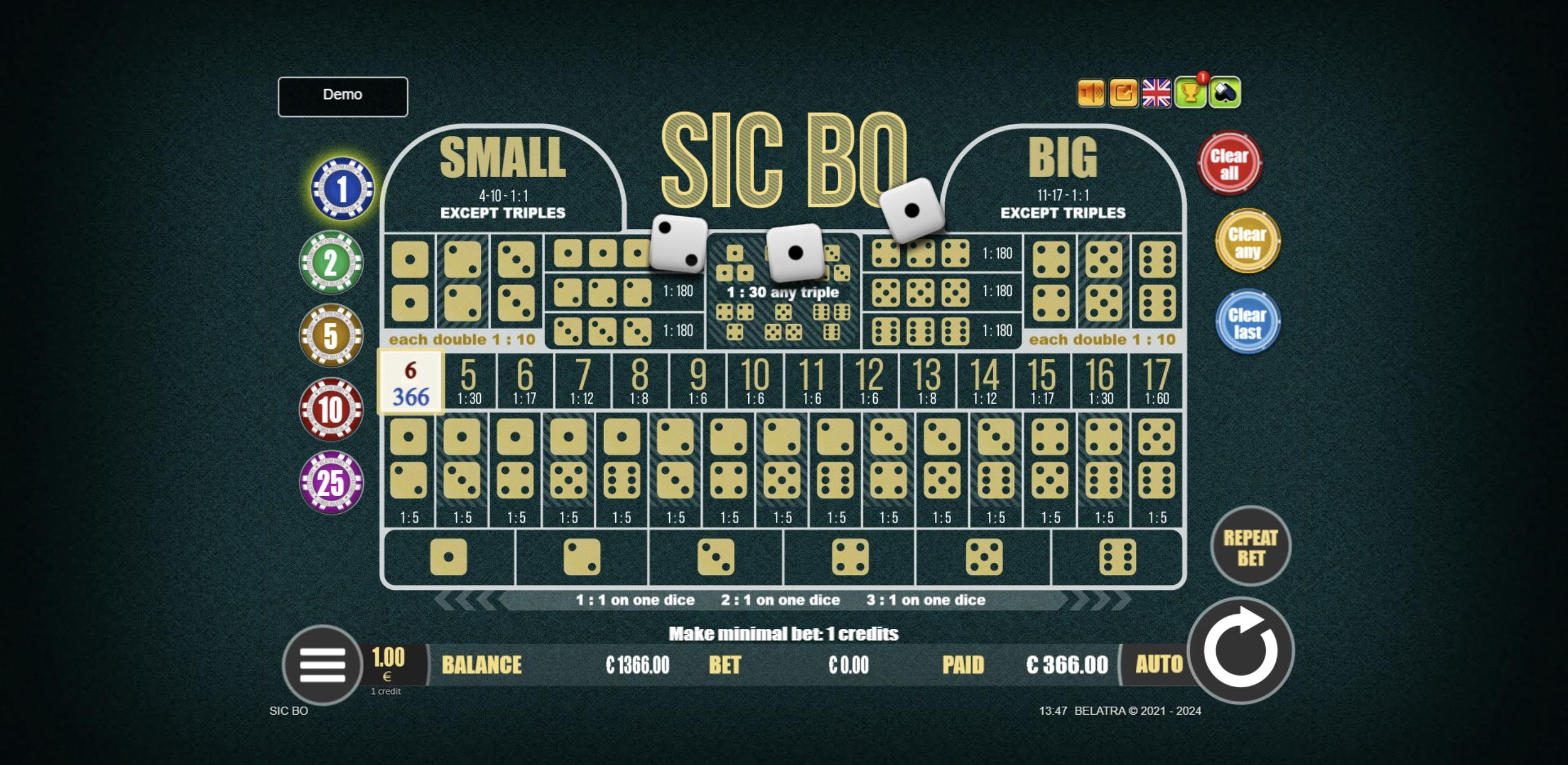 Sic Bo  | Промо-материалы | Игровой автомат онлайн