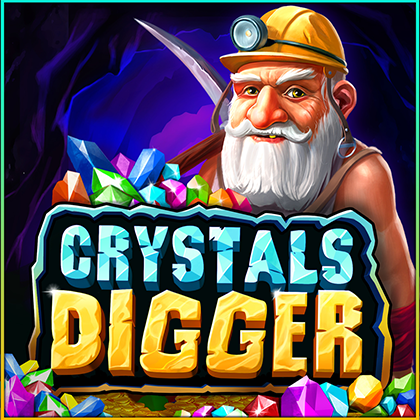 Crystals Digger - new cascade online slot from Belatra Games