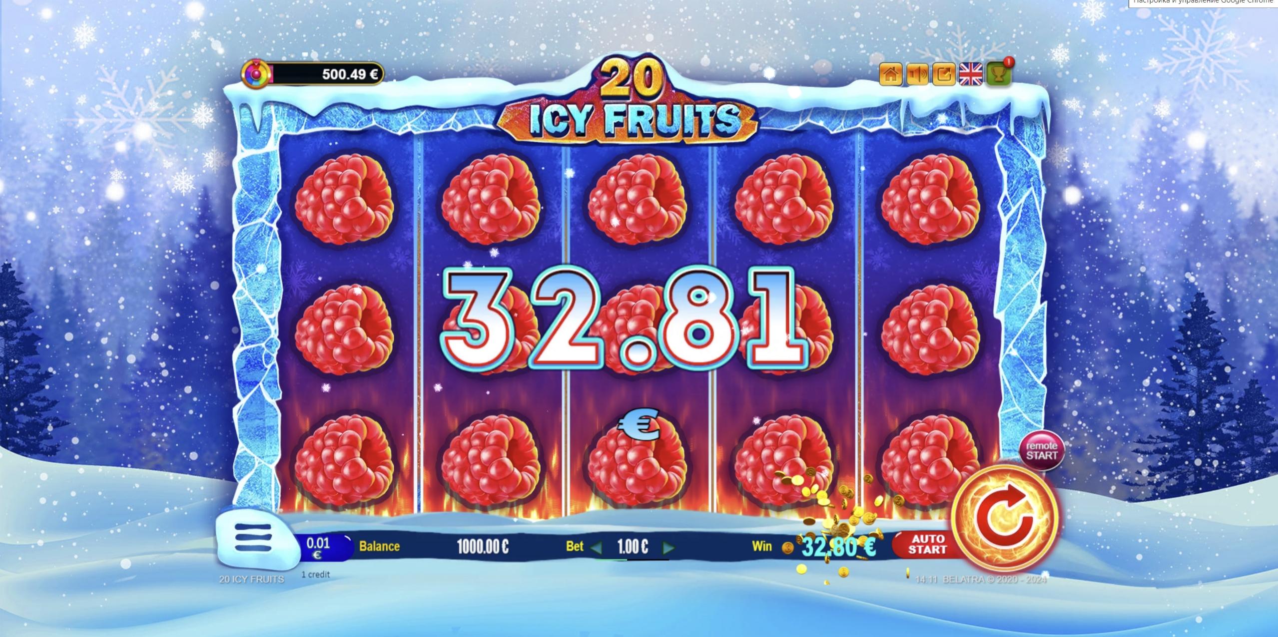 20 Icy Fruits | Promotion pack | Online slot