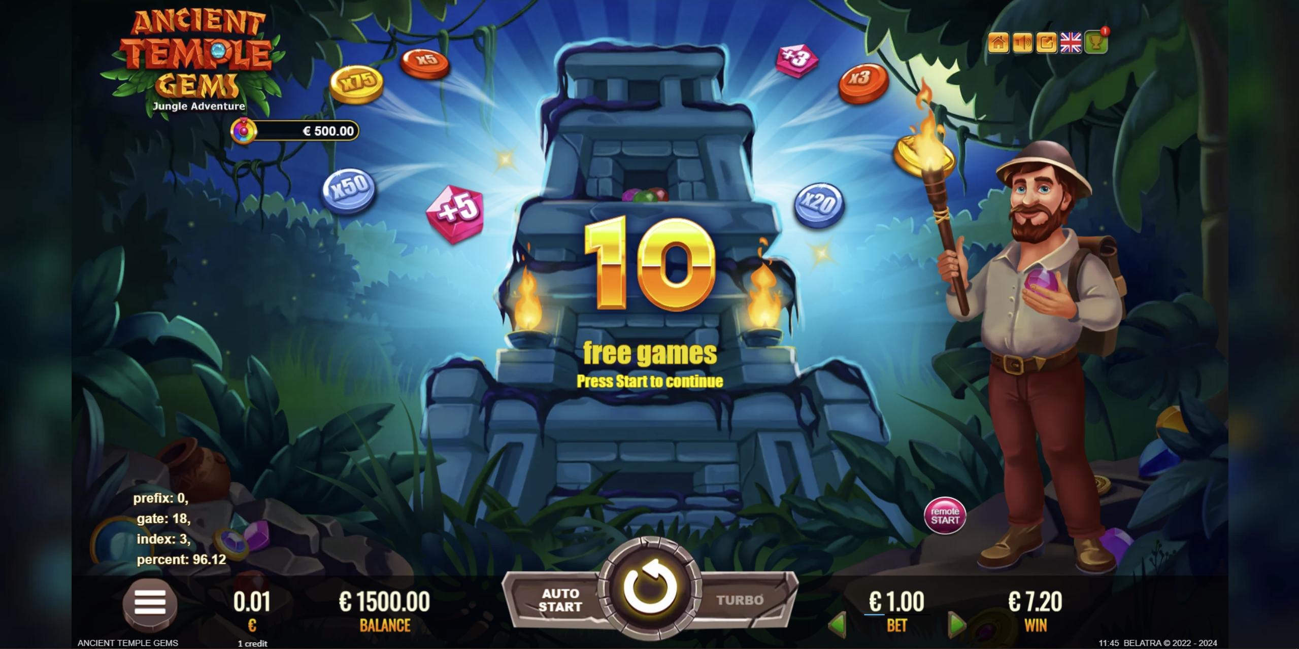 Ancient Temple Gems | Promotion pack | Online slot