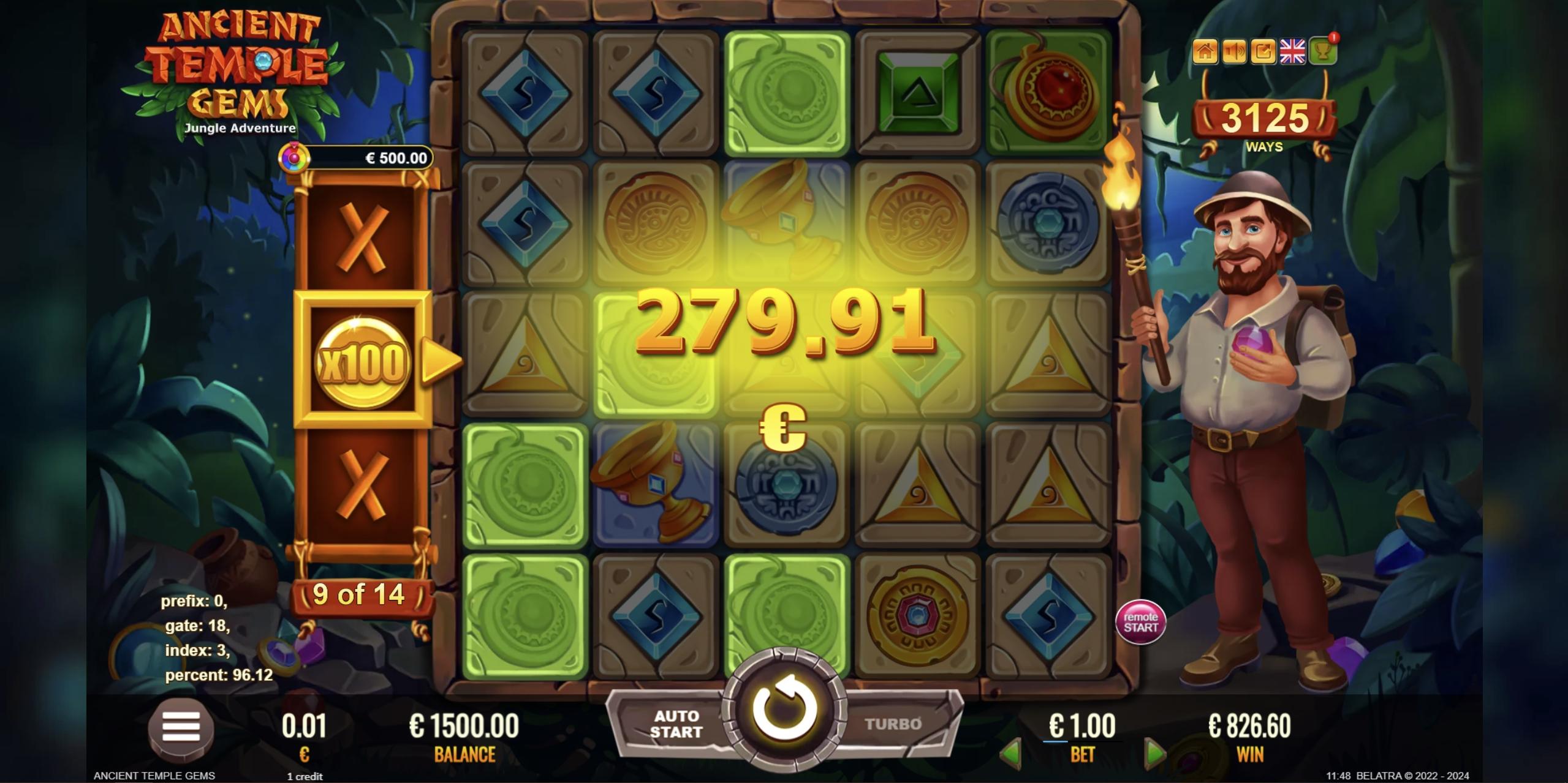 Ancient Temple Gems | Promotion pack | Online slot