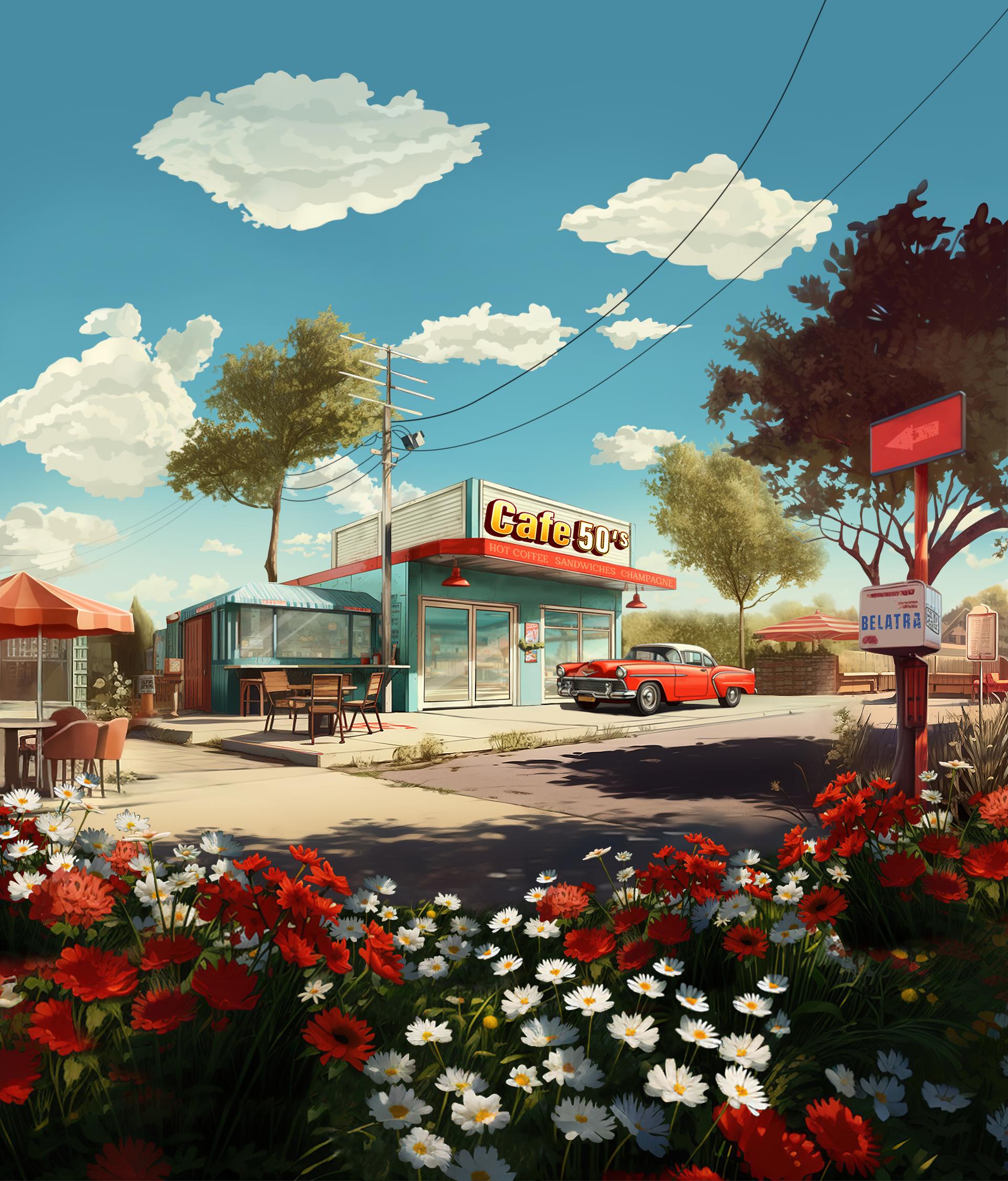 Cafe 50's | Promotion pack | Online slot