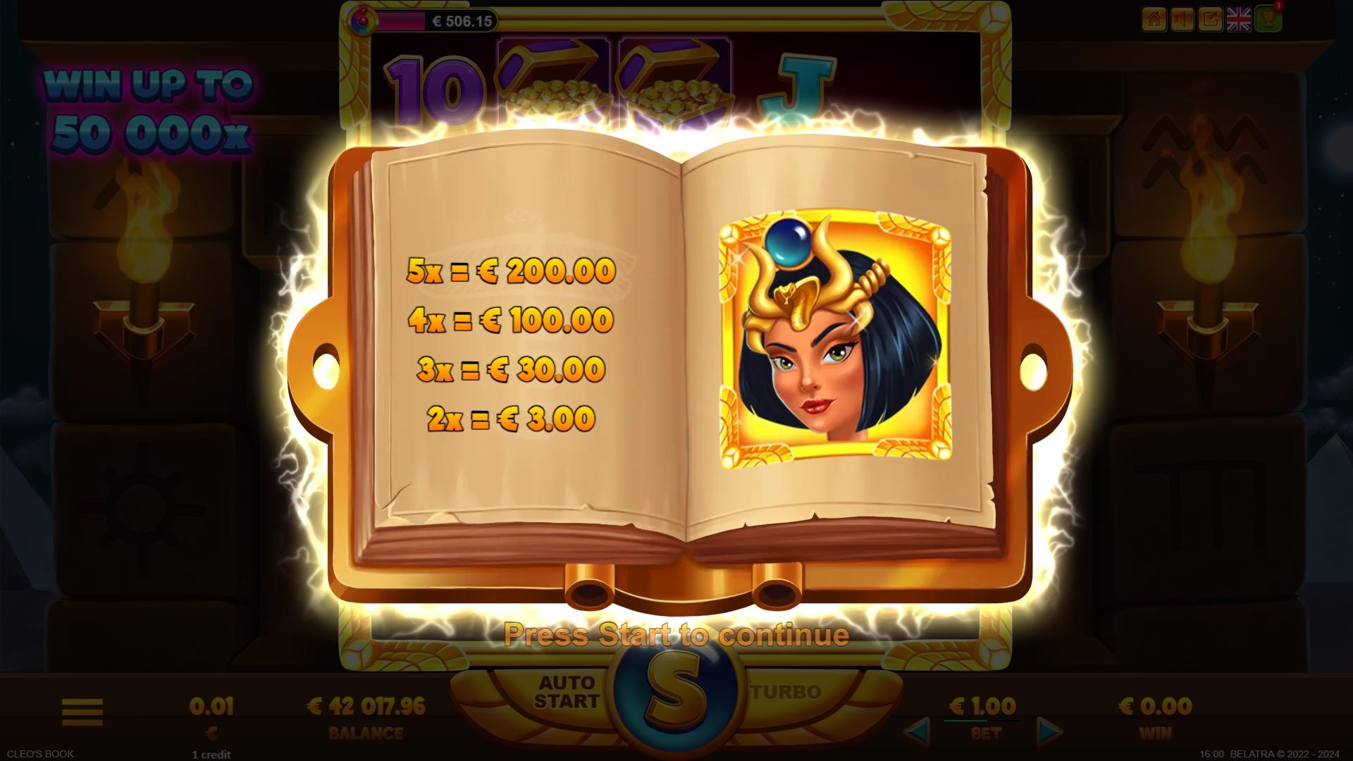 Cleo's Book | Promotion pack | Online slot