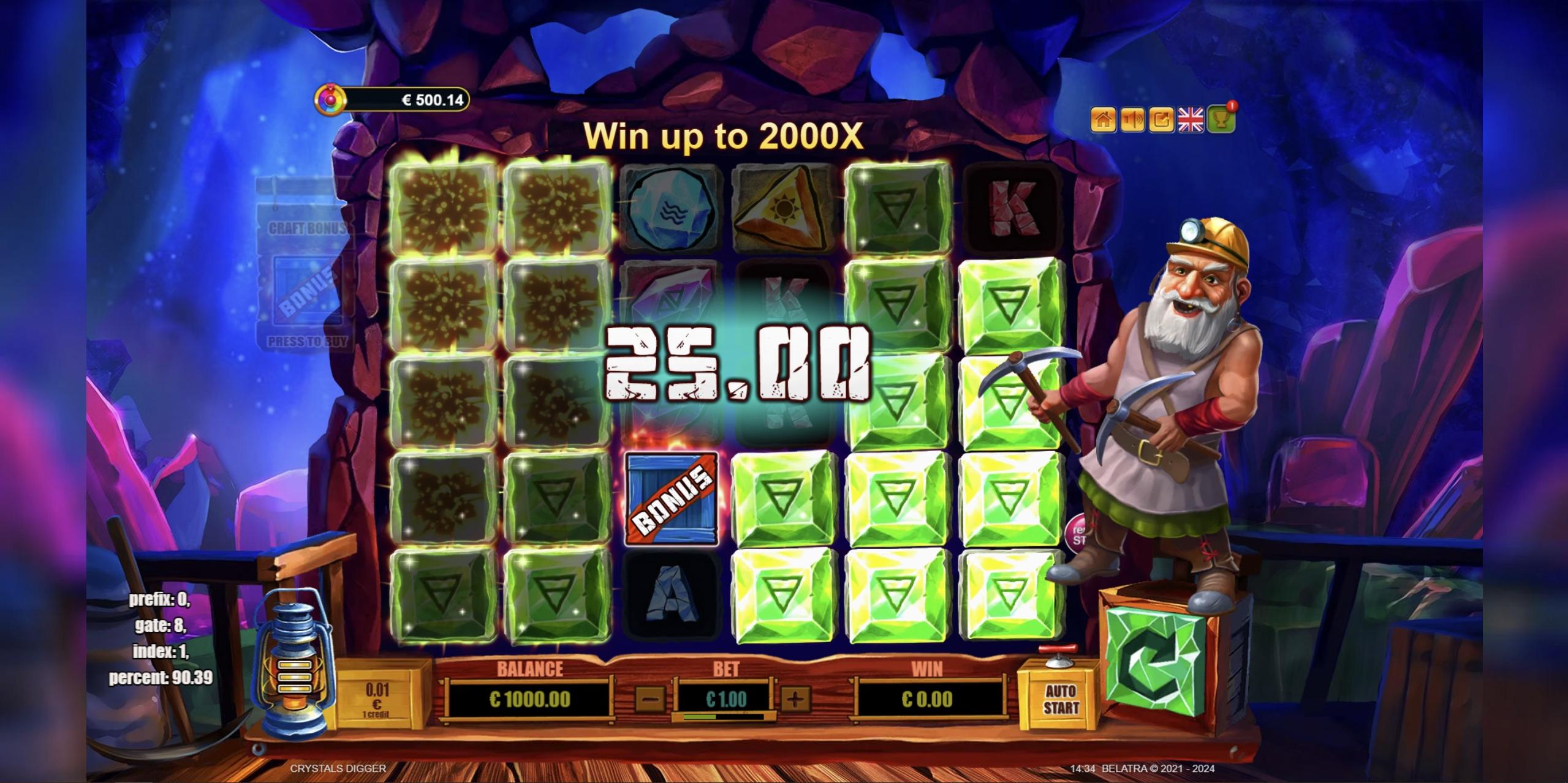 Crystals Digger | Promotion pack | Online slot
