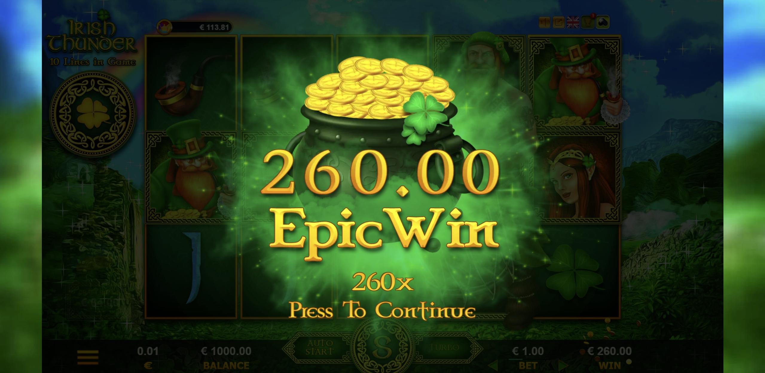 Irish Thunder | Promotion pack | Online slot