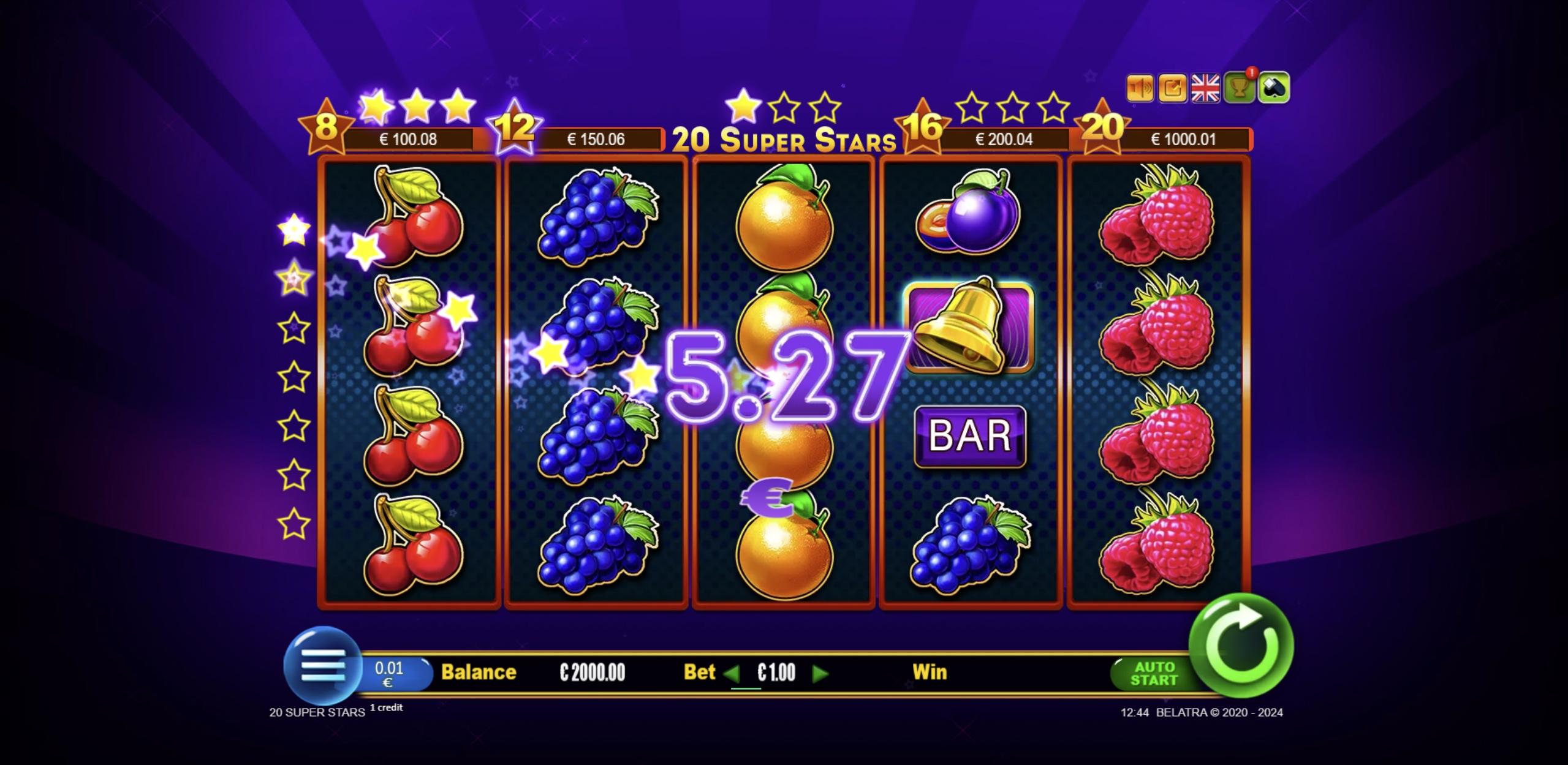20 Super Stars | Promotion pack | Online slot