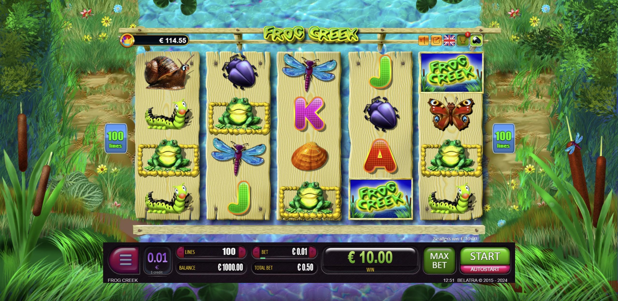 Frog Creek | Promotion pack | Online slot